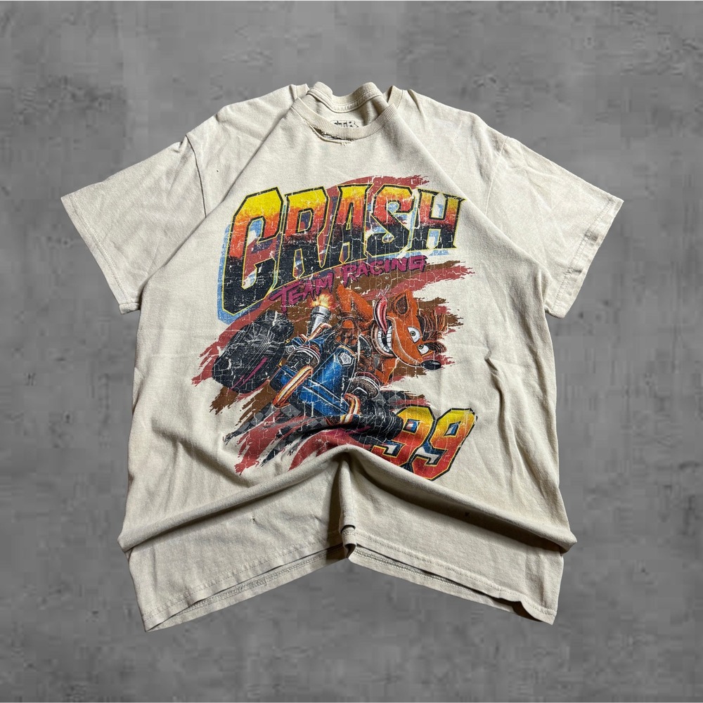 Crash Bandicoot Team‎ Racing 99 Graphic T Shirt Mens Large